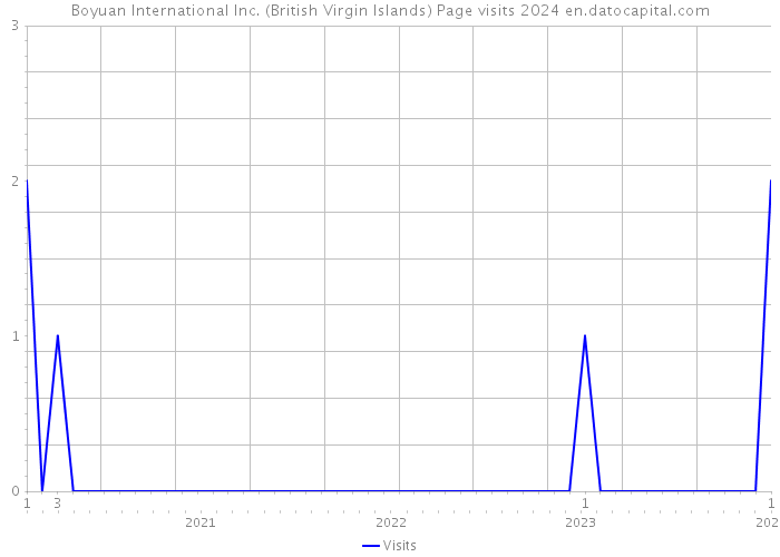 Boyuan International Inc. (British Virgin Islands) Page visits 2024 