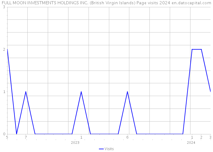 FULL MOON INVESTMENTS HOLDINGS INC. (British Virgin Islands) Page visits 2024 