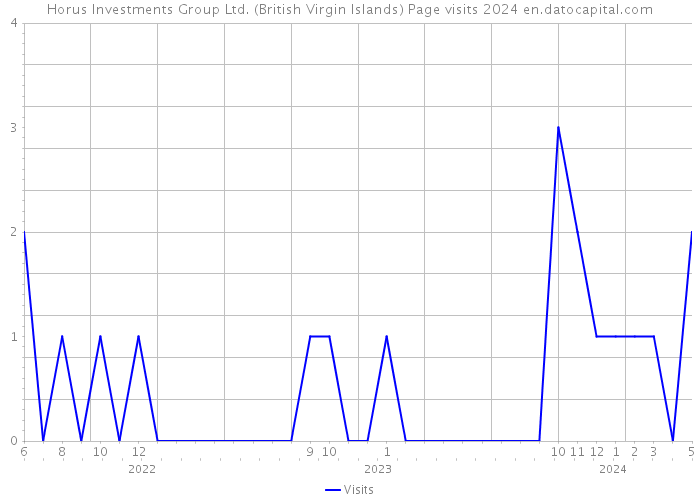 Horus Investments Group Ltd. (British Virgin Islands) Page visits 2024 