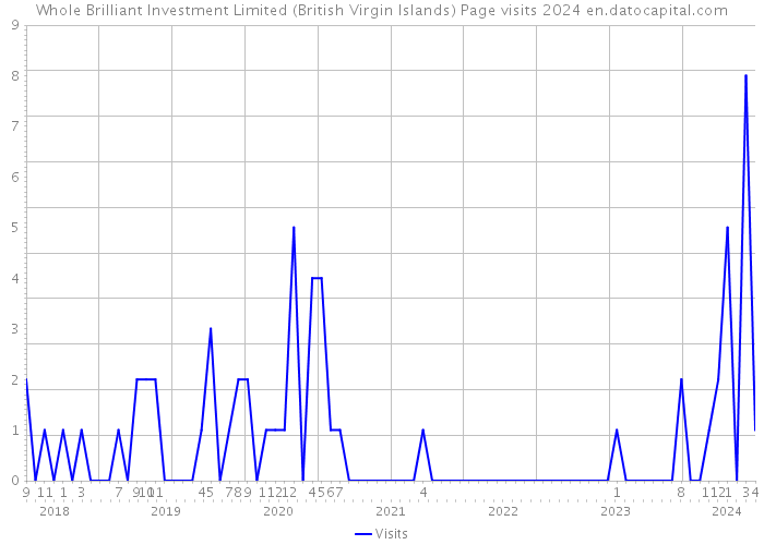 Whole Brilliant Investment Limited (British Virgin Islands) Page visits 2024 