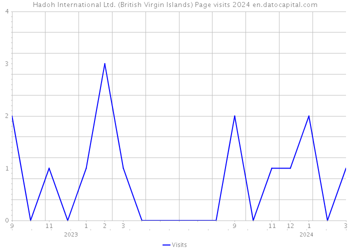 Hadoh International Ltd. (British Virgin Islands) Page visits 2024 