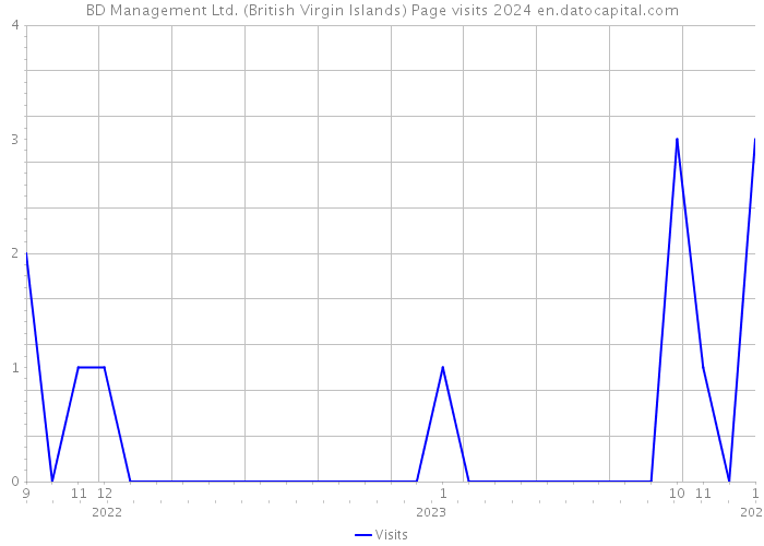 BD Management Ltd. (British Virgin Islands) Page visits 2024 