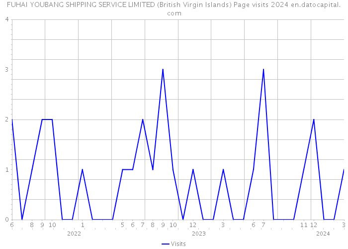 FUHAI YOUBANG SHIPPING SERVICE LIMITED (British Virgin Islands) Page visits 2024 