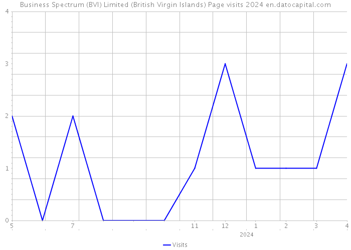 Business Spectrum (BVI) Limited (British Virgin Islands) Page visits 2024 
