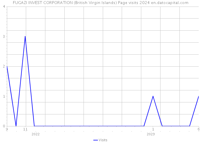 FUGAZI INVEST CORPORATION (British Virgin Islands) Page visits 2024 
