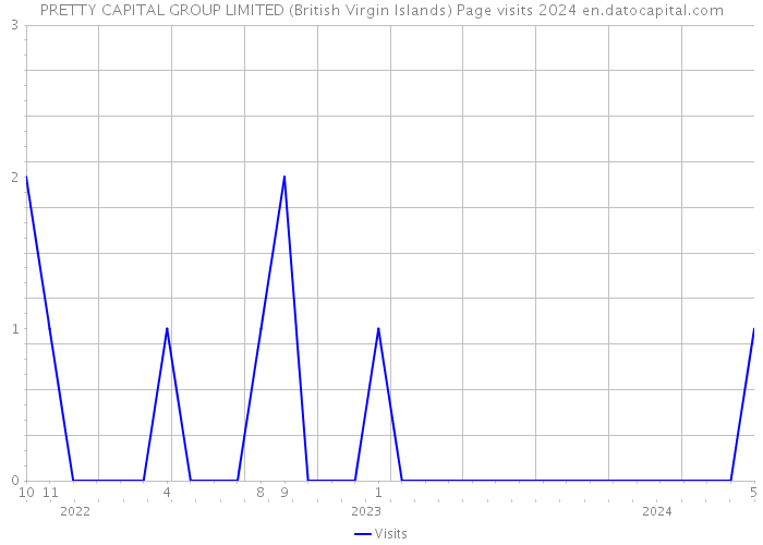 PRETTY CAPITAL GROUP LIMITED (British Virgin Islands) Page visits 2024 