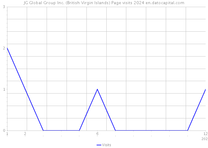 JG Global Group Inc. (British Virgin Islands) Page visits 2024 