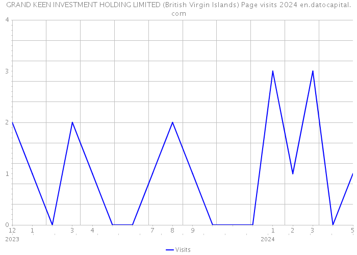 GRAND KEEN INVESTMENT HOLDING LIMITED (British Virgin Islands) Page visits 2024 