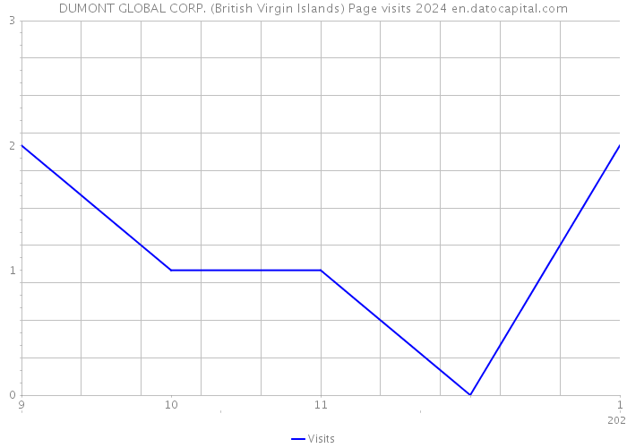 DUMONT GLOBAL CORP. (British Virgin Islands) Page visits 2024 