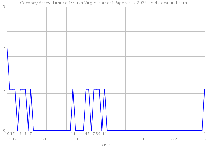 Cocobay Assest Limited (British Virgin Islands) Page visits 2024 