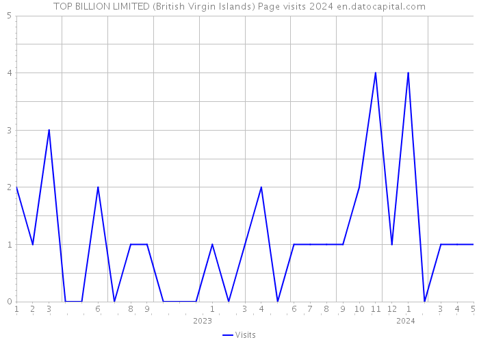 TOP BILLION LIMITED (British Virgin Islands) Page visits 2024 
