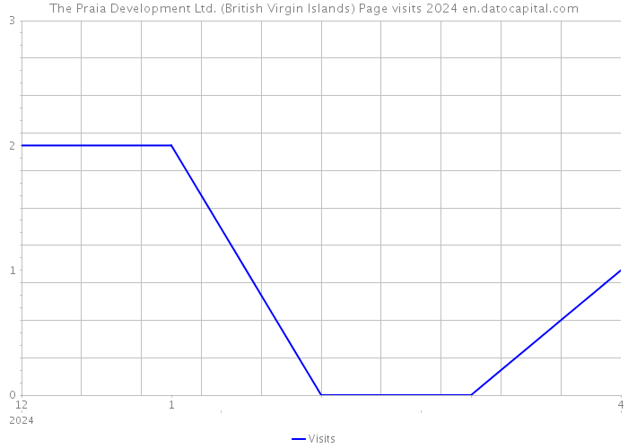 The Praia Development Ltd. (British Virgin Islands) Page visits 2024 