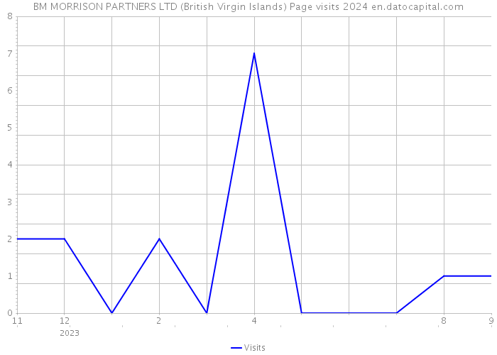 BM MORRISON PARTNERS LTD (British Virgin Islands) Page visits 2024 