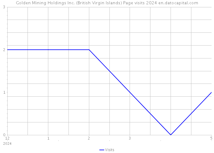 Golden Mining Holdings Inc. (British Virgin Islands) Page visits 2024 
