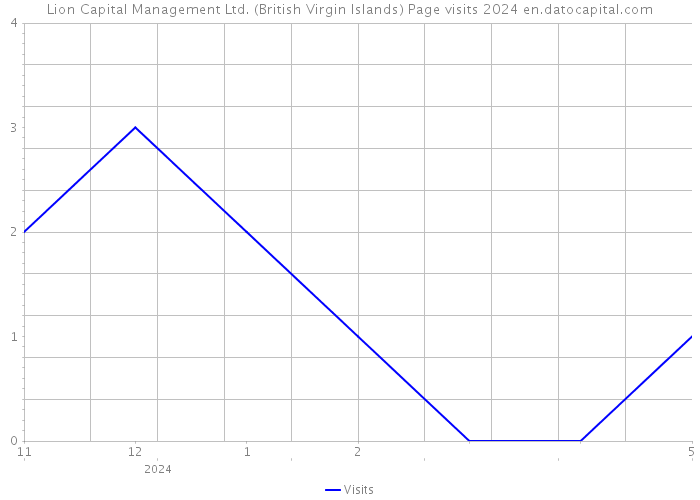 Lion Capital Management Ltd. (British Virgin Islands) Page visits 2024 