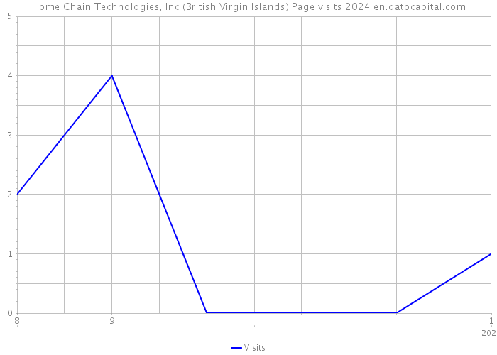 Home Chain Technologies, Inc (British Virgin Islands) Page visits 2024 