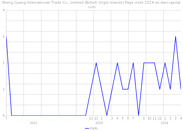 Sheng Guang International Trade Co., Limited (British Virgin Islands) Page visits 2024 