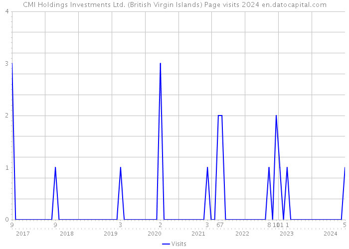 CMI Holdings Investments Ltd. (British Virgin Islands) Page visits 2024 