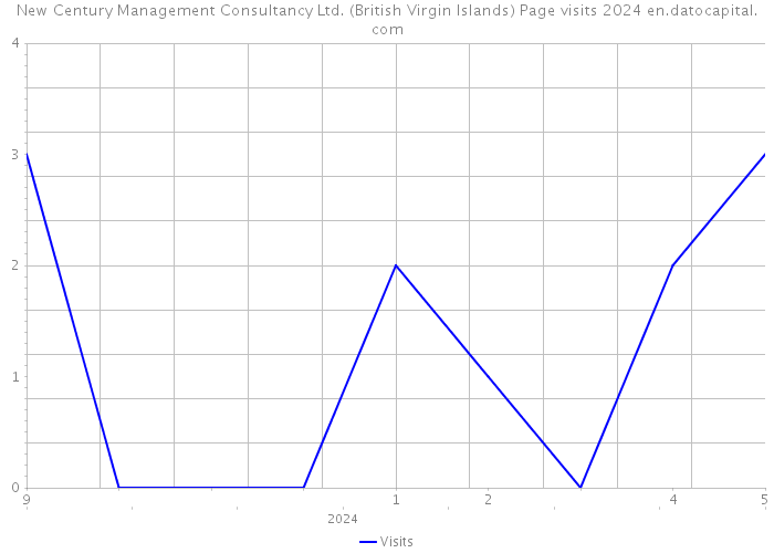 New Century Management Consultancy Ltd. (British Virgin Islands) Page visits 2024 