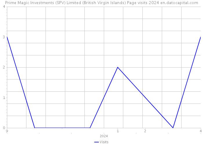 Prime Magic Investments (SPV) Limited (British Virgin Islands) Page visits 2024 