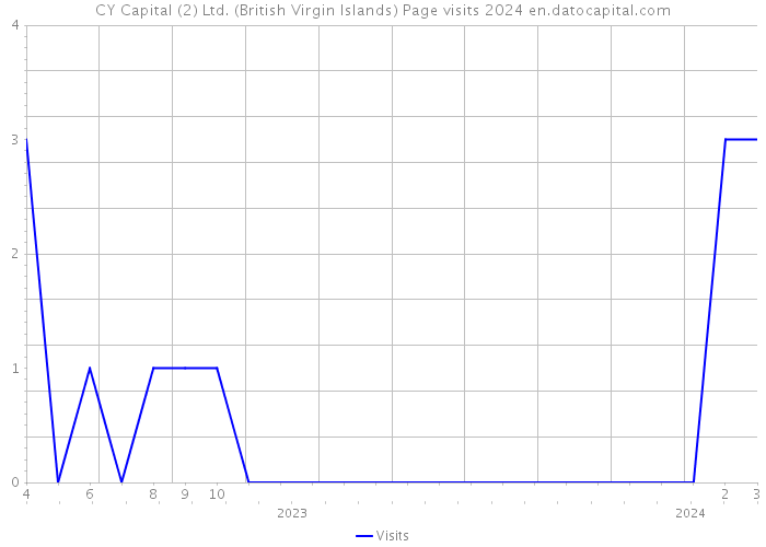 CY Capital (2) Ltd. (British Virgin Islands) Page visits 2024 