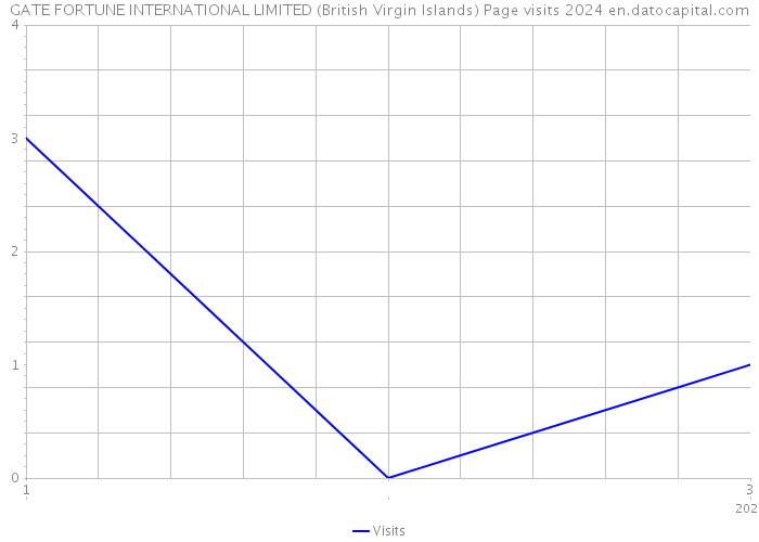 GATE FORTUNE INTERNATIONAL LIMITED (British Virgin Islands) Page visits 2024 