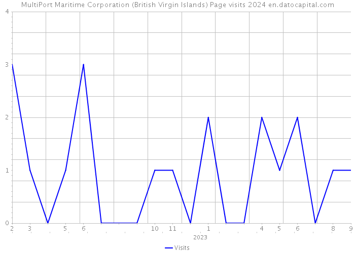 MultiPort Maritime Corporation (British Virgin Islands) Page visits 2024 