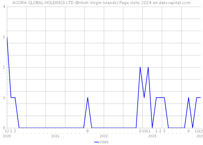 AGORA GLOBAL HOLDINGS LTD (British Virgin Islands) Page visits 2024 