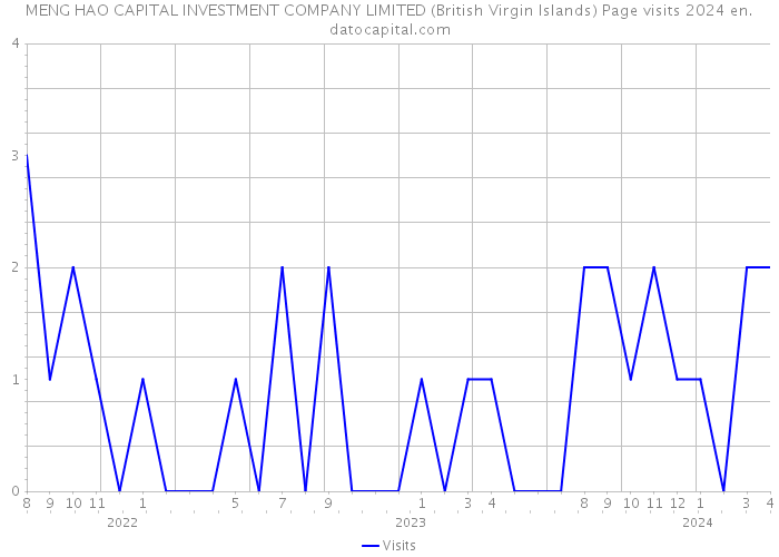 MENG HAO CAPITAL INVESTMENT COMPANY LIMITED (British Virgin Islands) Page visits 2024 