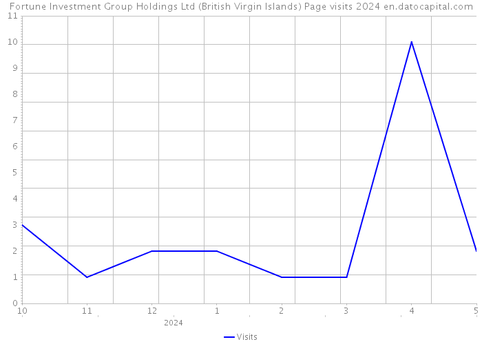 Fortune Investment Group Holdings Ltd (British Virgin Islands) Page visits 2024 