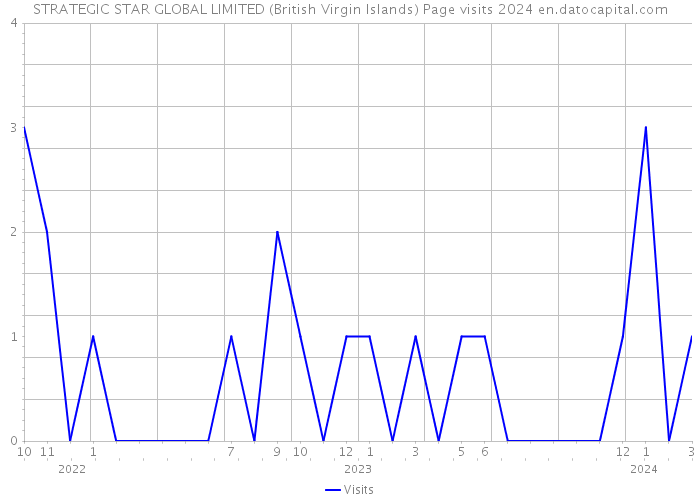 STRATEGIC STAR GLOBAL LIMITED (British Virgin Islands) Page visits 2024 