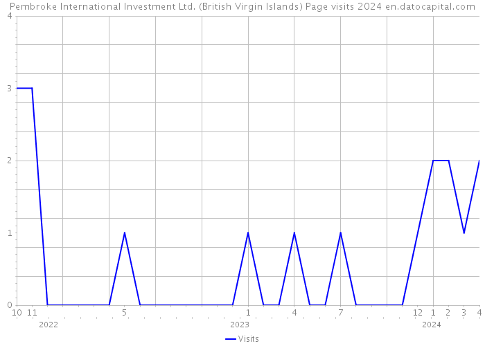 Pembroke International Investment Ltd. (British Virgin Islands) Page visits 2024 