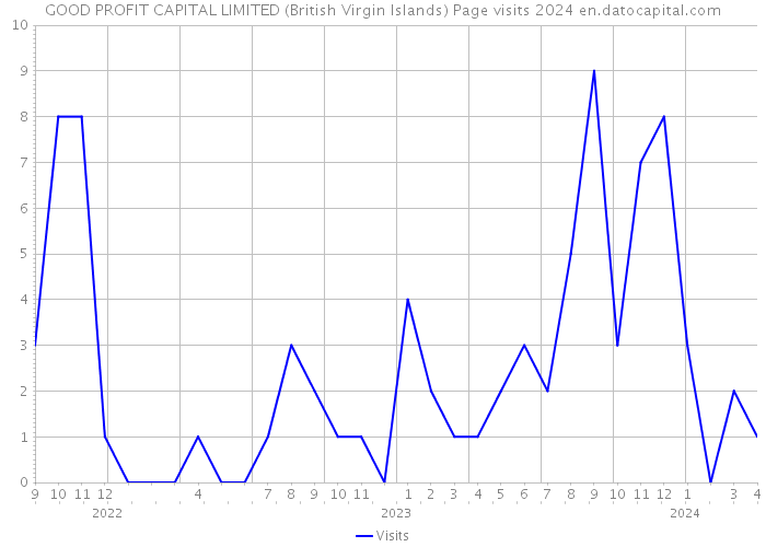 GOOD PROFIT CAPITAL LIMITED (British Virgin Islands) Page visits 2024 
