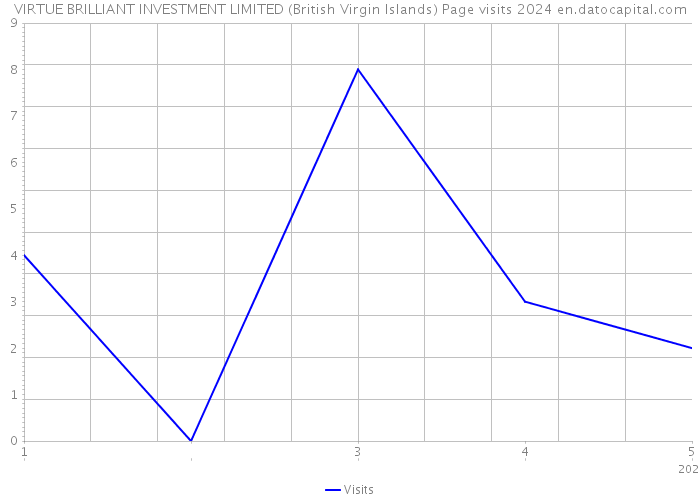 VIRTUE BRILLIANT INVESTMENT LIMITED (British Virgin Islands) Page visits 2024 