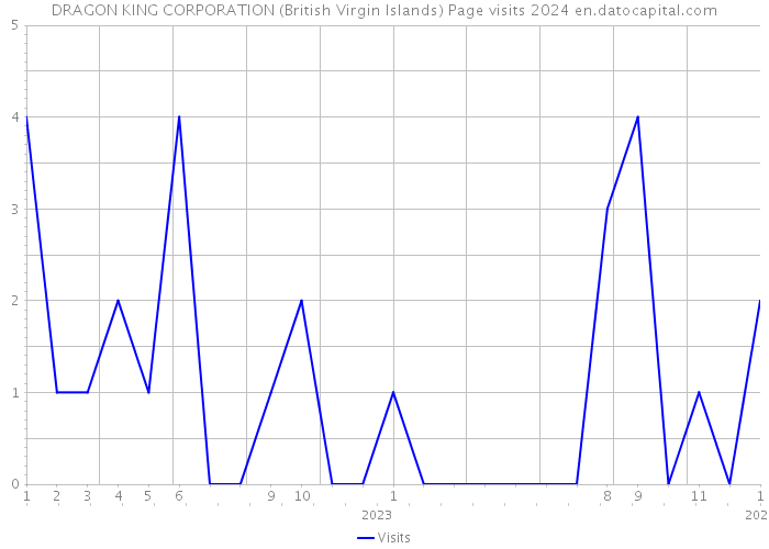 DRAGON KING CORPORATION (British Virgin Islands) Page visits 2024 
