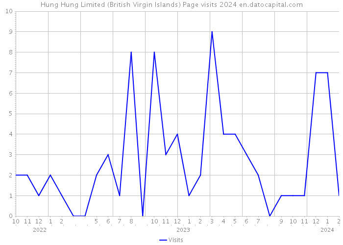 Hung Hung Limited (British Virgin Islands) Page visits 2024 