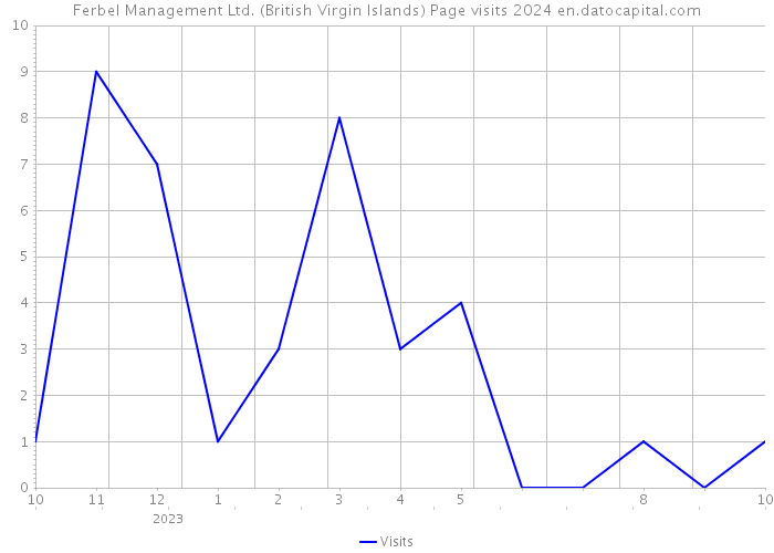 Ferbel Management Ltd. (British Virgin Islands) Page visits 2024 