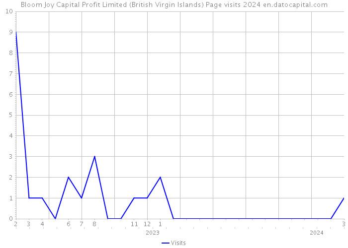 Bloom Joy Capital Profit Limited (British Virgin Islands) Page visits 2024 