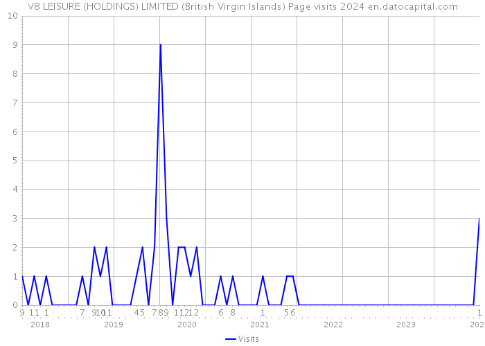 V8 LEISURE (HOLDINGS) LIMITED (British Virgin Islands) Page visits 2024 