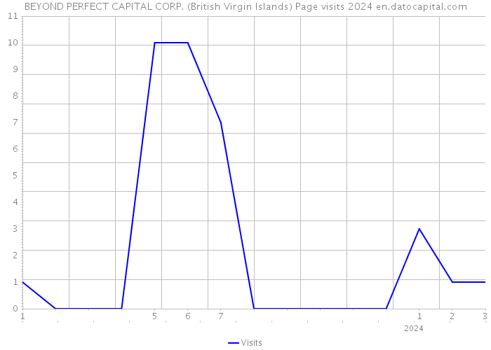 BEYOND PERFECT CAPITAL CORP. (British Virgin Islands) Page visits 2024 