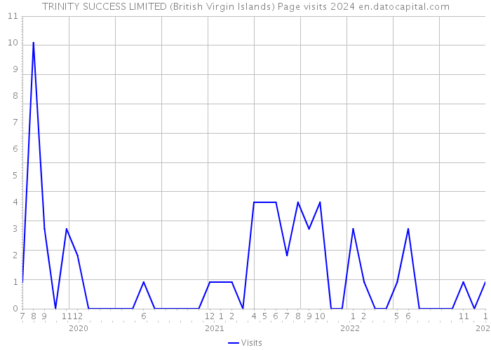 TRINITY SUCCESS LIMITED (British Virgin Islands) Page visits 2024 