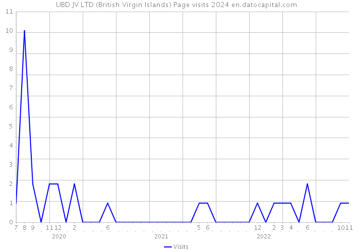 UBD JV LTD (British Virgin Islands) Page visits 2024 