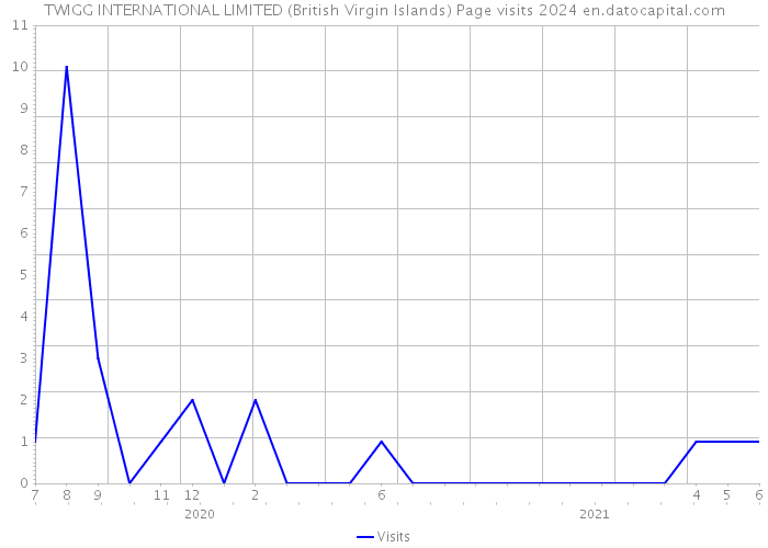 TWIGG INTERNATIONAL LIMITED (British Virgin Islands) Page visits 2024 