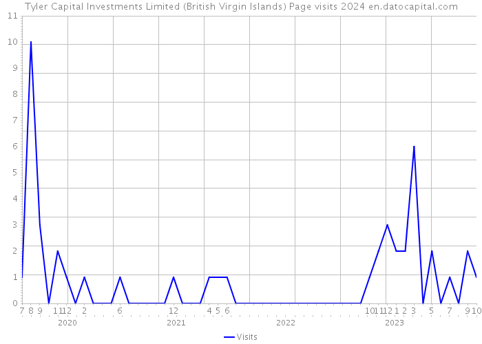 Tyler Capital Investments Limited (British Virgin Islands) Page visits 2024 