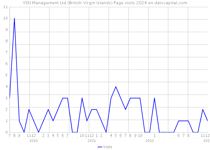 VSN Management Ltd (British Virgin Islands) Page visits 2024 