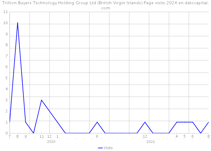 Trillion Buyers Technology Holding Group Ltd (British Virgin Islands) Page visits 2024 