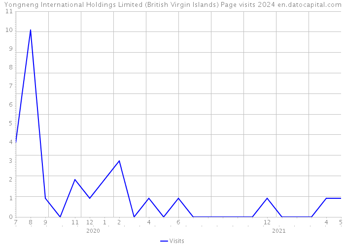 Yongneng International Holdings Limited (British Virgin Islands) Page visits 2024 