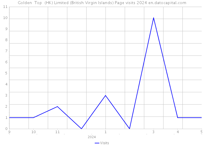 Golden Top (HK) Limited (British Virgin Islands) Page visits 2024 
