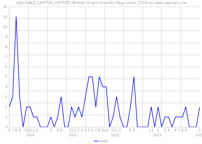 VALUABLE CAPITAL LIMITED (British Virgin Islands) Page visits 2024 