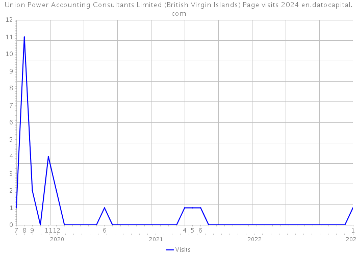 Union Power Accounting Consultants Limited (British Virgin Islands) Page visits 2024 